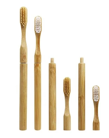 Brosse à dents en bambou remplaçabl - 1