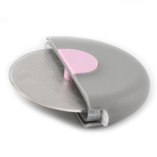 Title 5, Stainless Steel Pizza Cutter, Round Roller Bisc...