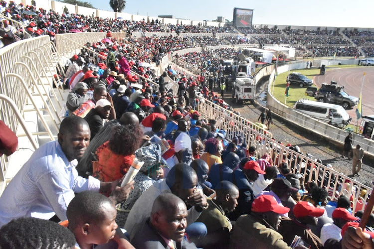 Kenyans fill Nyayo Stadium for Mzee Moi's memorial service on Tuesday, February 11, 2020.