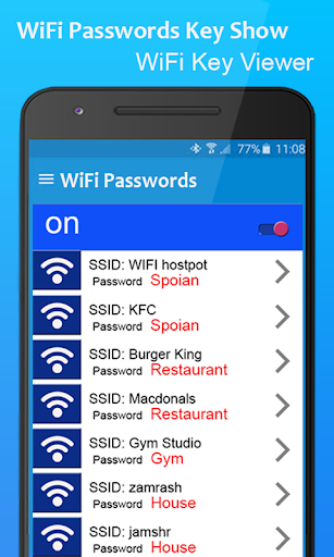 Screenshot Wifi Password Key Show Connect