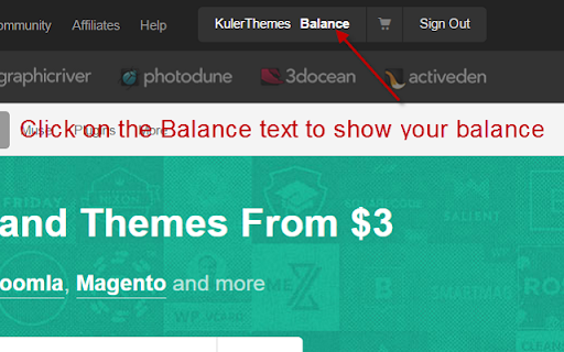 Envato Balance Toggle