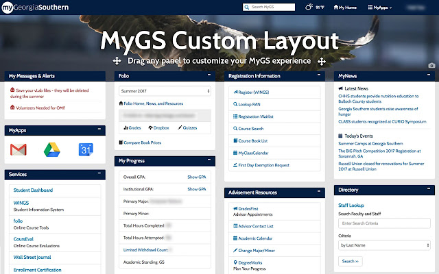 MyGS Custom Layout