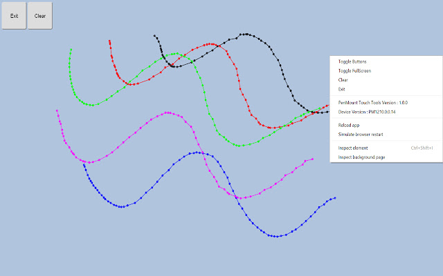 PenMount Touch Tools chrome extension