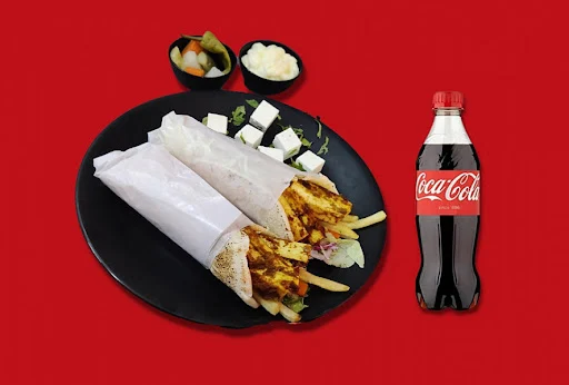 2 Paneer Shawarma And 1 Coke [Serves 1-2]