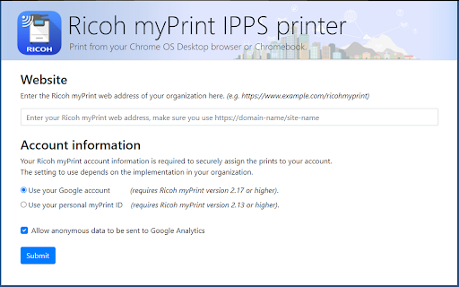 Ricoh myPrint