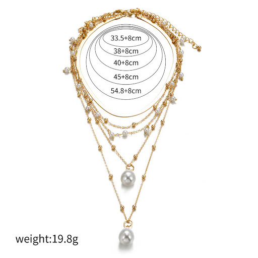Title 5, Gothic Baroque Pearl Tassel Wedding Multilayer ...
