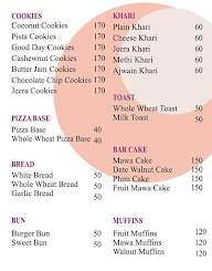 The Cake House menu 6