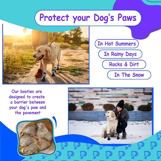Breathable Pet Dog Shoes Waterproof Outdoor Walking Soft Bottom Pet Shoes Night Safe Reflective Boots for Small Medium D