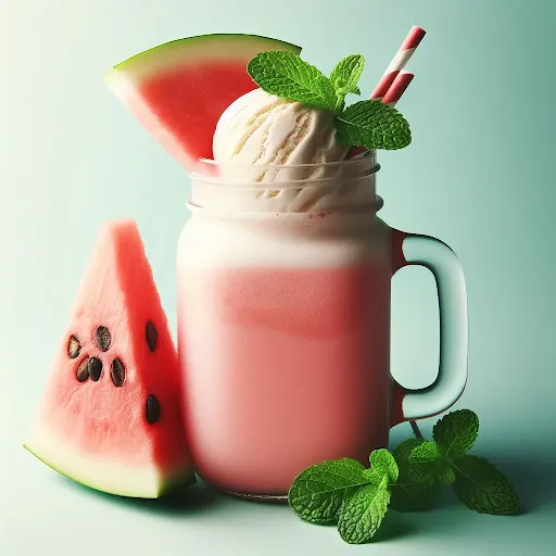 Watermelon Mint Milkshake [450 Ml, 1 Mason Jar]