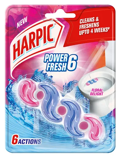 Harpic Power Fresh 6 Marine Toilet Rim Block - 39 gm