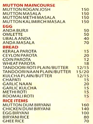 Khush Mughlai Family Restaurant menu 2