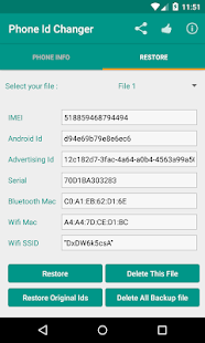 Device Id IMEI Changer Xposed Screenshot