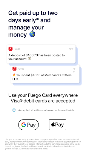 Screenshot Fuego: On-Demand Pay