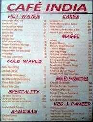 Cafe India menu 3