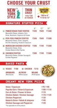 Sbarro - New York Pizza menu 3