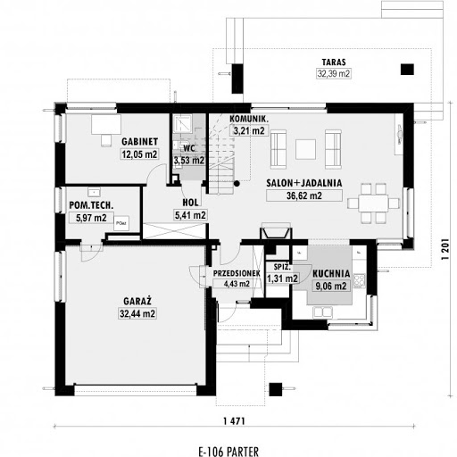 E-106 - Rzut parteru
