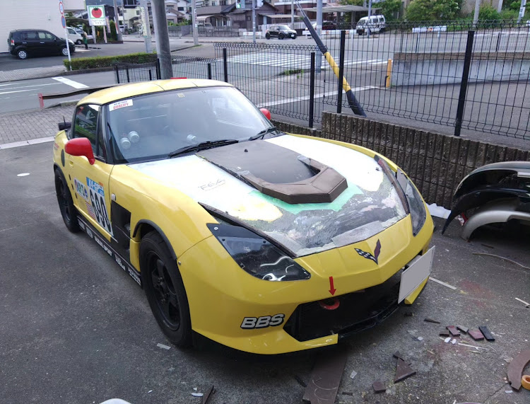 カプチーノの自作エアロ・コルベットに関するカスタム事例の投稿画像1枚目