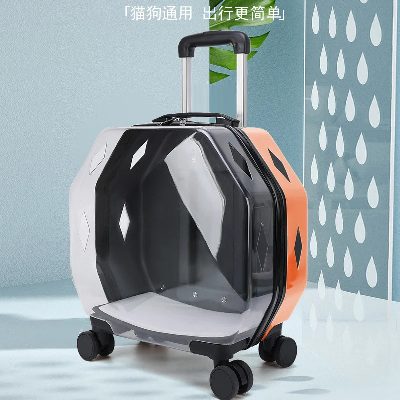 Mochila Transparente de Grande Capacidade e Ventilada para Animais de Estimação – Transporte seu pet com segurança e conforto