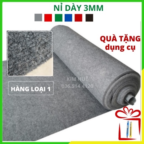 Thảm Lót Sàn Nỉ Trải Văn Phòng, Phòng Khách, Nhà Ở, Sự Kiện Loại Trơn 1 Màu Đẹp 3Mm Giá Rẻ Dạng Cuộn Kim Huệ