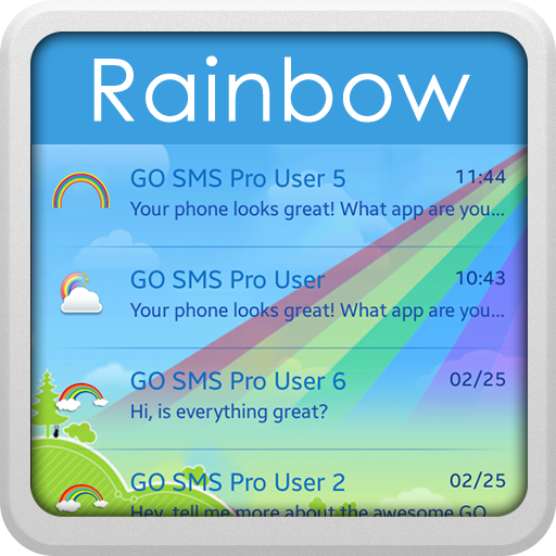 GO SMS 프로 무지개 個人化 App LOGO-APP開箱王