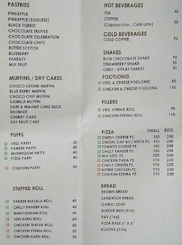 Polka menu 