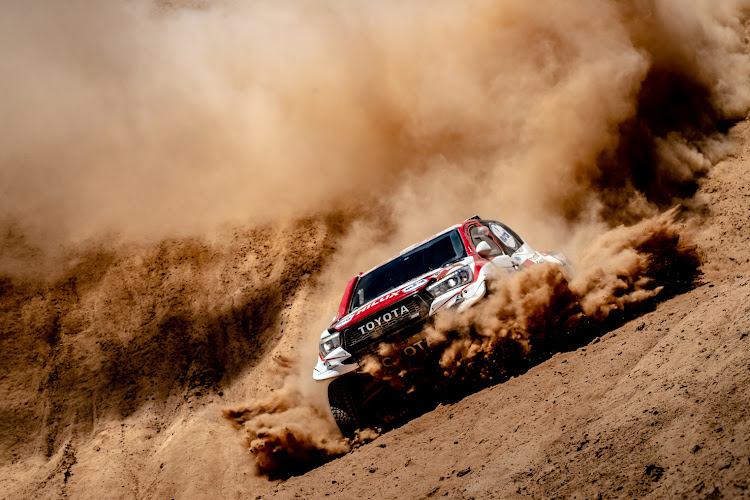 Toyota's Nasser Al-Attiyah extended his Dakar Rally lead on Friday after finishing the stage second. Picture: SUPPLIED