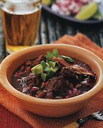 Spicy Red Pork and Bean Chili Recipe | Epicurious.com was pinched from <a href="http://www.epicurious.com/recipes/food/views/Spicy-Red-Pork-and-Bean-Chili-102938" target="_blank">www.epicurious.com.</a>