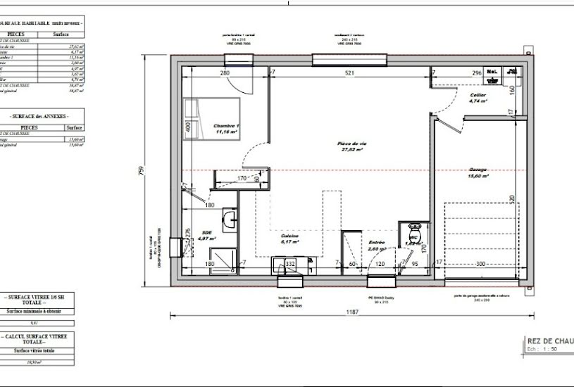  Vente Terrain + Maison - Terrain : 839m² - Maison : 58m² à Saint-Vaize (17100) 