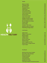 Health Factory menu 2