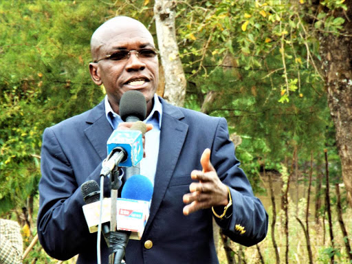 Former Kakamega senator Boni Khalwale speaks in Turbo, Uasin Gishu, on January 8, 2019. /MATHEWS NDANYI