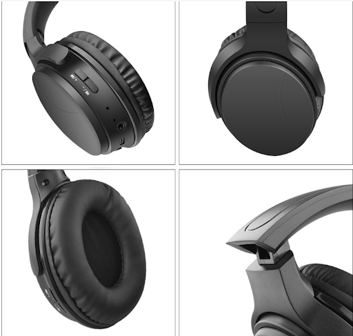 Title 6, Noise Cancelling Folding Wireless Headset for i...