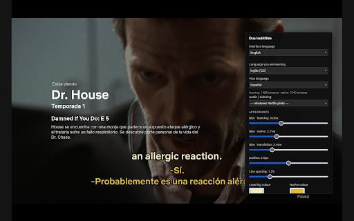 Dual Subs for Netflix screenshot 1