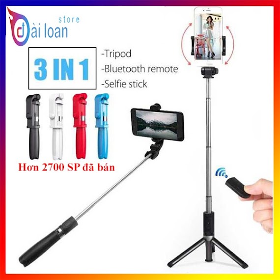 Tripod - Gậy Chụp Ảnh 3 Chân L01 Có Remote Bluetooth Chụp Ảnh Từ Xa