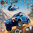 Flying Prado Car Robot Game icon