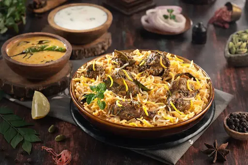 Andhra Chicken Fry Piece Biryani Bowl (Serves 1)