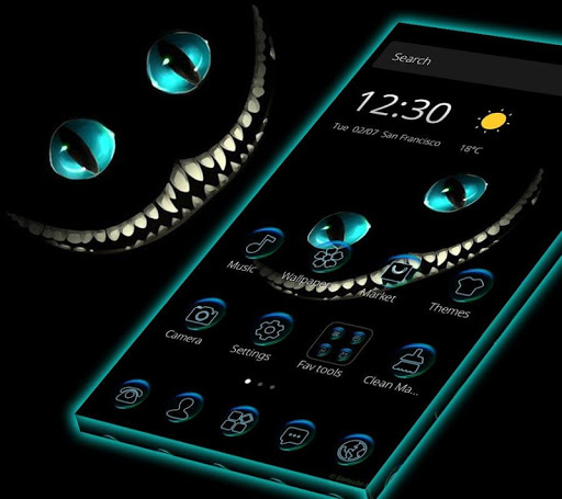 Night Cheshire Grin Kitty Devil Theme