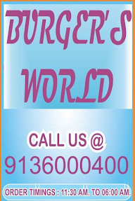 Burger's World menu 6