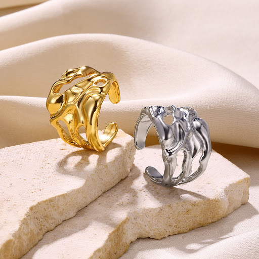 Title 3, Fashion Personality Men And Women Lava Ring. A ...