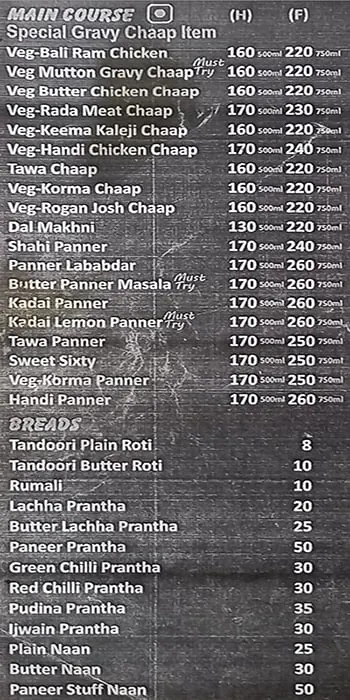 Tikkana menu 