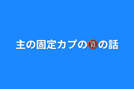 主の固定カプの🔞の話