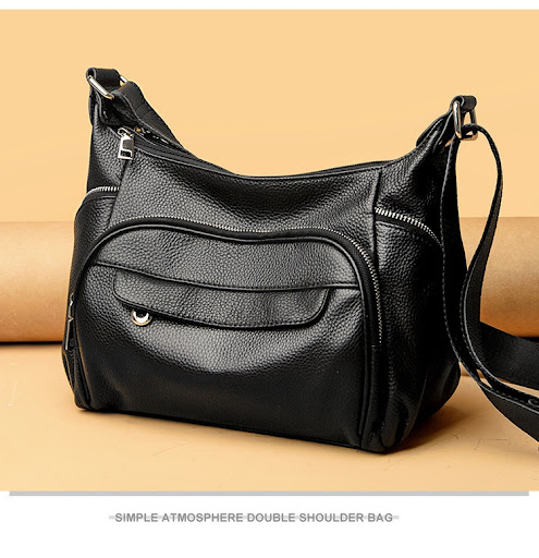 Title 3, Womens First Layer Cowhide Messenger Bag Versa...