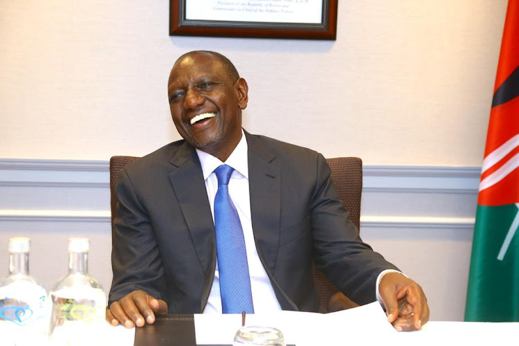 Presdient William Ruto during a meeting with EU Commissioner for International Partnerships Jutta Pauliina Urpilainen on March 29, 2023