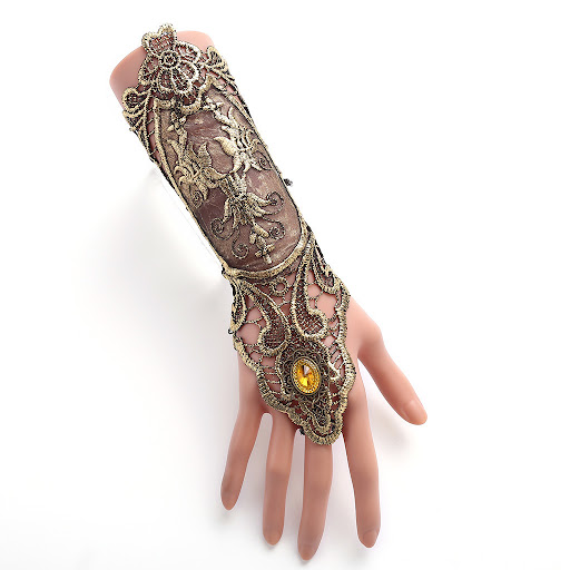 Title 2, Ladies Dress Decoration Glove with Bracelet, A...