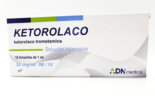 Ketorolaco 30Mg/Ml 10 Ampollas de 1 mL