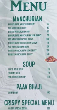 Crispy Dosa menu 2