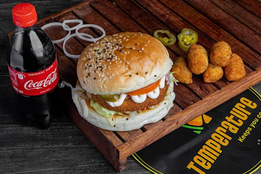 Veg Burger + Veg Nugget (5 Pcs) + Select Your Drink