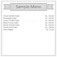 Super Bakers menu 1