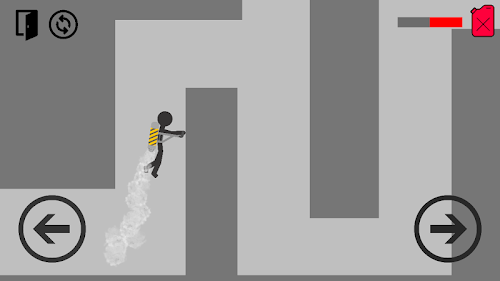 Android application Stickman flight screenshort