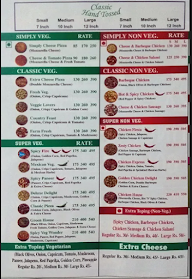 Pizza Yum menu 1