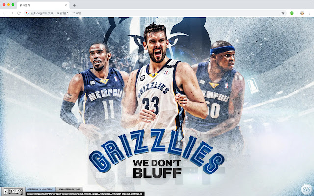 Memphis Grizzlies HD Wallpaper New Tab